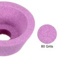 3-inch Flaring Cup Grinding Wheel 80 Grits Pink Aluminum Oxide Pa Surface Ceramic Tools