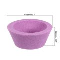 3-inch Flaring Cup Grinding Wheel 80 Grits Pink Aluminum Oxide Pa Surface Ceramic Tools