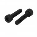 Uxcell M4 X 18mm Alloy Steel 12 9 Grade Cap Point Hex Socket Head Screw Black 30pcs