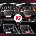 X Autohaux Steering Wheel Shift Paddle Extension Trim Air Conditioning Switch Knob Cover Set For Dodge Charger Challenger