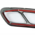 Muffler Tail Pipe Trim Pair Rear Cover Replacement For Ca Class W206 2021 Up Carbon Fiber Style
