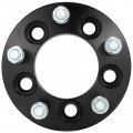 5x4 To 5x5 Wheel Adapters 1 In Bore 82 5mm For Ford Explorer Edge Mustang 5 Lug Conversion Spacers Thread Black 2 Pieces 