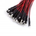 Oumefar 50pcs Dc 9-12v Pre Wired Water Clear Led Diodes 3 5 10mm Energy Saving Emitting For Lighting Car Boat 3mm-white With