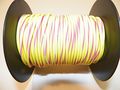 Yellow Pink Striped 18 Ga Awg Gxl Wire 100 Spool For Automotive Truck Motorcycle Rv General Purpose Copper 94 O D Abrasion 