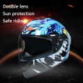 Unisex Full Face Motorcycle Helmet Outdoor Dirt Bikes Dot Approved Motorbike Moped Street Cruiser Racing Crash Scooter Helmet