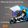 Unisex Full Face Motorcycle Helmet Outdoor Dirt Bikes Dot Approved Motorbike Moped Street Cruiser Racing Crash Scooter Helmet