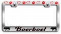 Boerboel Dogs Pets Chrome Metal License Plate Frame Tag Holder E8 