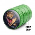 T-rex Dinosaur Ripping Valve Stem Caps For Tire Rim Wheel Aluminum Green