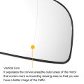 Car Rearview Right Passenger Side Mirror Glass Replacement W Backing Plate Aspherical Heated White For Opel Vauxhall Zafira B