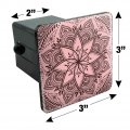 Henna Flower Art Tattoo Marriage Tow Trailer Hitch Cover Plug Insert