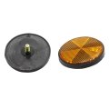 Grebizan M6x1 0 Round Reflectors Universal For Motorcycles Atv Bikes Dirt 2pcs Orange