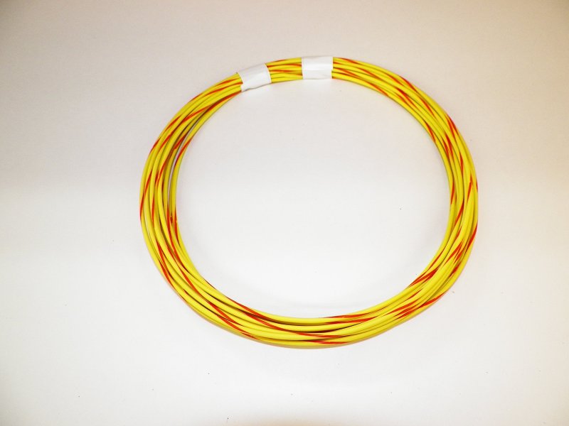 18 Ga Awg Yellow Orange Striped Automotive General Purpose Gxl Wire 94 O D 25 Superior Abrasion Resistance High Heat Resist