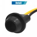 Uxcell 20pcs T10 W5w Led Lamp Car Wedge Light Bulb Socket Holder Extension Connector Adapter Replacement Black Rubber