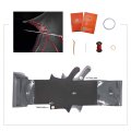 Mewant Steering Wheel Cover Suede Pu Carbon Fiber Hand-stitched Wrap For Honda Civic 9 2012-2015