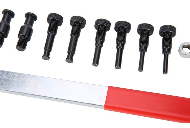 Universal Pulley Holder Interchangeable Fan Clutch Tool Kit Adjustable Wrench 1 5 To 8 625 In With 4 Step Pins And Storage Case