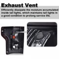 G-plus Tail Light Set Compatible With Ford F150 2015 2016 2017 Left And Right Side Taillamps Brakelights W Bulb Halogen Smoke