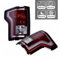G-plus Tail Light Set Compatible With Ford F150 2015 2016 2017 Left And Right Side Taillamps Brakelights W Bulb Halogen Smoke