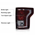 G-plus Tail Light Set Compatible With Ford F150 2015 2016 2017 Left And Right Side Taillamps Brakelights W Bulb Halogen Smoke