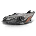 Left Side Headlight Assembly For Toyota Camry Le Se Xle Xse 2015 2016 2017 Clear Lens Black Housing Amber Reflector Driver 