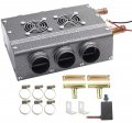 Evargc Universal 12v Vehicles Heater Auxiliary Improvement For Tractor Utv Cab Vans Truck Compact Under Dash Low Profile Dual 