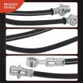 A-premium Rear Inner And Outer Brake Hydraulic Hose Compatible With Honda Models Ridgeline 2006 2007 2008 2009 2010 2011 2012