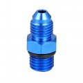 Blue 4an Male To M12 X 1 5mm Thread Tube Hardline Fuel Line Adapter Oil Gas Pipe Fitting 