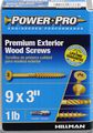 The Hillman Group 48600 Power Pro Exterior All Purpose Screw 9 X 3 