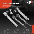 A-premium Set Of 4 Front Inner Outer Tie Rod End Kit Compatible With Tesla Model S 2016-2020 X 2016-2022