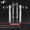 A-premium Set Of 4 Front Inner Outer Tie Rod End Kit Compatible With Tesla Model S 2016-2020 X 2016-2022