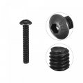 Uxcell M4x25mm Hex Socket Button Head Cap Bolts Screws Alloy Steel 100pcs