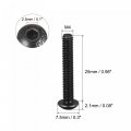 Uxcell M4x25mm Hex Socket Button Head Cap Bolts Screws Alloy Steel 100pcs