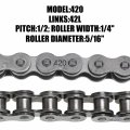 420 Chain 42 Links With Breaker For Coleman Ct200u Ct200u-ex Bt200x Baja Warrior Mb200 Trailmaster Massimo Predator 212cc 196cc