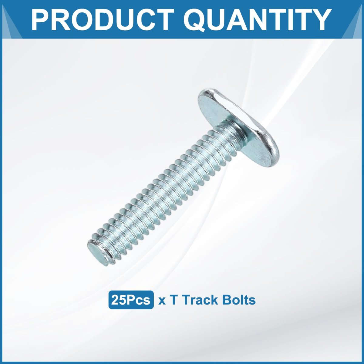 1 4 -20 Track Bolts 1-1 Inch Length 25 Pcs Drop-in Sliding T Slot Accessories For Woodworking Jigs And Fixtures Silver
