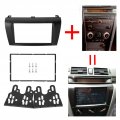 Double Din Installation Dash Kit Fydun Black Abs 2 Stereo Audio Fascia Panel Navigation Car Frame For Mazda 3 For Axela 2004a