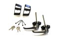 Black L Handle Door Lock Set For Shed Gate And Playhouse 5 In Keyed Alike 2 Sets With Adjustable D Handles Keys 