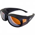 Global Vision Eyewear Outfitter Safety Glasses With Matte Black Frames And Anti-fog Driving Mirror Lenses 