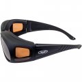 Global Vision Eyewear Outfitter Safety Glasses With Matte Black Frames And Anti-fog Driving Mirror Lenses