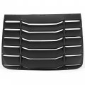 Kuafu Rear Window Louver Compatible With 2016-2020 Honda Civic 2-door Coupe Windshield Sun Shade Cover Abs Plastic Black