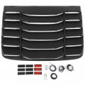 Kuafu Rear Window Louver Compatible With 2016-2020 Honda Civic 2-door Coupe Windshield Sun Shade Cover Abs Plastic Black