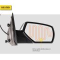 Ocpty Black Right Side Mirror Fit For 2014-2017 Gmc Sierra 1500 Metallic Finish Glass Heated