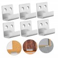 Osaladi 10pcs Tile Pendant Hanger Wall Mount Bracket Metal Coat Clothes Rack Heavy Duty Mirror Holders For Walls Flat J Style