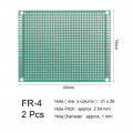Uxcell 7x9cm Single Sided Universal Printed Circuit Board For Diy Soldering Green Thickness 1 6mm 1pcs