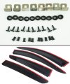 Jdm 3d Style Smoked Clip-on Type Window Visor Rain Guard Compatible With 2015-2020 Honda Hrv Hr-v