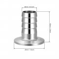 Uxcell 304 Stainless Steel Kf25 Flange To 20mm Rubber Hose Barb Adapter For Vacuum