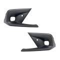 Fog Light Bezel Pair For Honda Civic 2022 2023 2024 Touring Model Driver And Passenger Side Textured Black Plastic With Park 