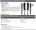 Front And Rear Suspension Strut Coil Spring Shock Absorber Assembly Kit 4 Piece Compatible With 2005-2015 Toyota Tacoma