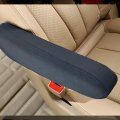 Auceli 2 Pcs Car Front Seat Armrest Covers Cloth Fabric Protectors Direct Replacement Center Console Lid Cover Skin Universal