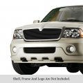 Off Roader Egrille Compatible With Lincoln Navigator 2003-2006 Main Upper Stainless Steel Black 8x6 Horizontal Billet Grille