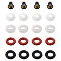 4 Pack Fj338 Fuel Injector Service Repair Kits For 2003 Honda Civic Lx Coupe 2-door 1 7l 1700cc L4 Gas Sohc Naturally Aspirated 