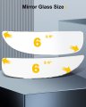 Ocpty Towing Mirror Glass Fit For 1999-2016d F-250 F-350 F-450 F-550 Super Duty 2000-2005 For Ford Excursion Manual Adjustmet